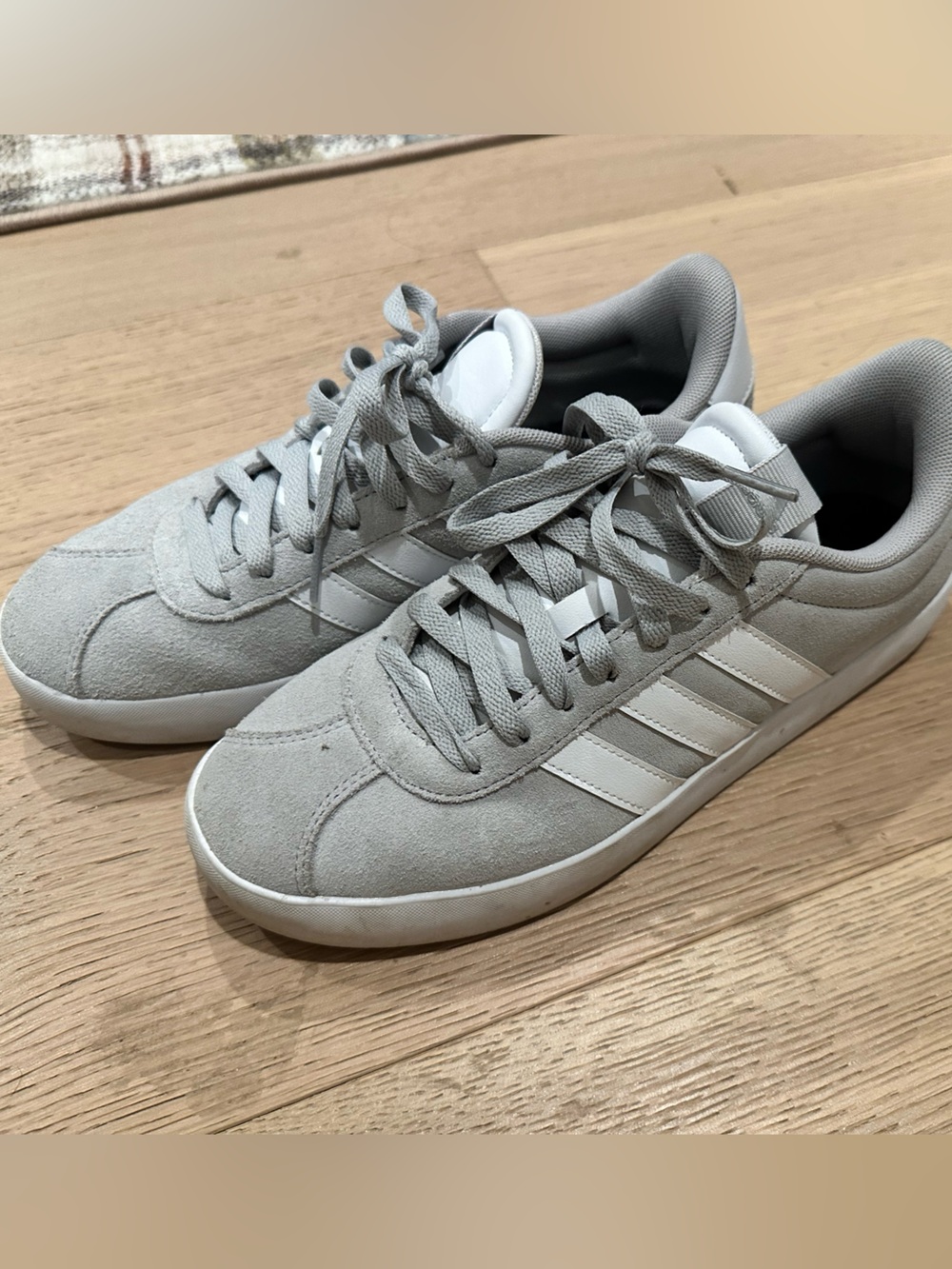 Gray Suede Adidas women’s sneakers size 8.5